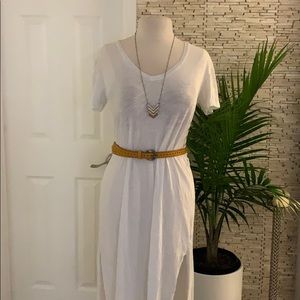 Mustard Yellow Vintage Leather Belt